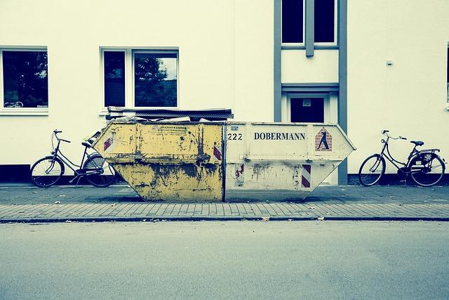 Grofvuil container